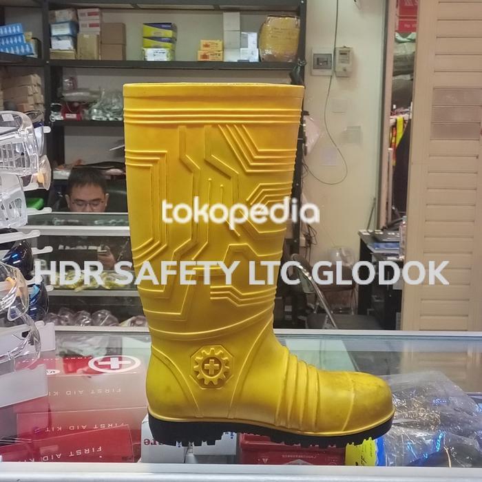 Sepatu Boot Safety Merk Ergos Kuning