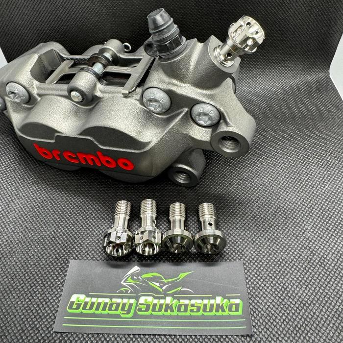 Diskon Baut Titanium Banjo Kaliper Brembo Ninja R Ss Rr Old New Rr Original