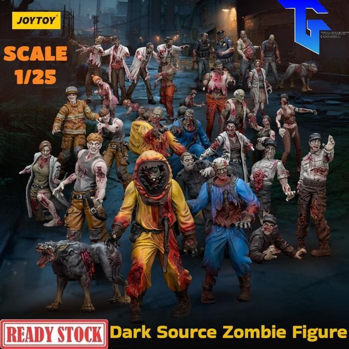 New Arrival Joytoy 1/25 Dark Source Zombie Figure - Security Guards - Biochemical Lab Team -