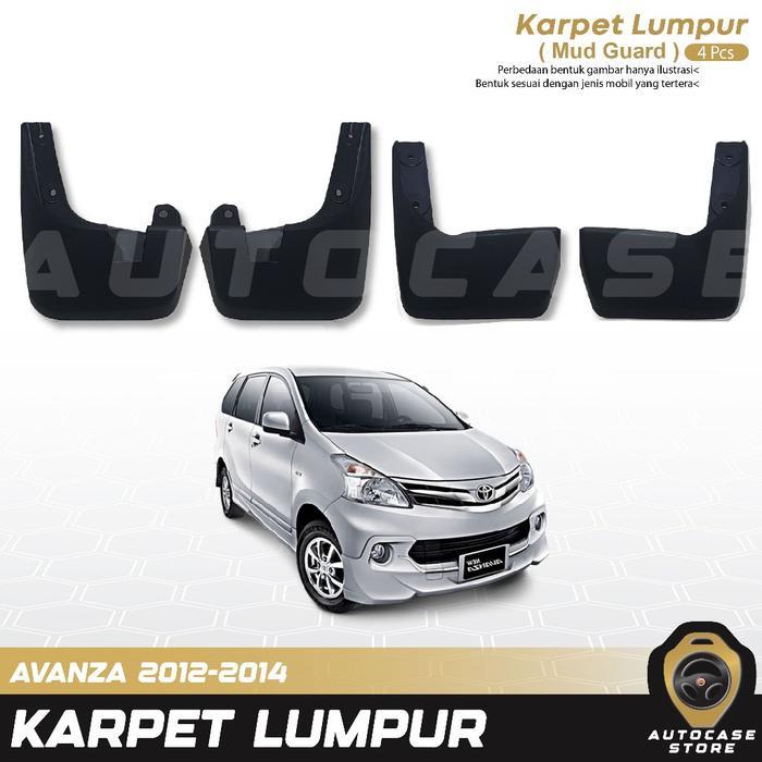 KARPET LUMPUR AVANZA 2012-2014 1 SET 4PCS DEPAN BELAKANG PNP AKSESORIS MOBIL ASLI