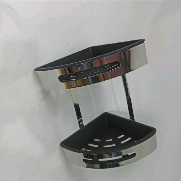 Rak Sabun Stainless Kamar Mandi / Rak sabun Sudut Kamar Mandi