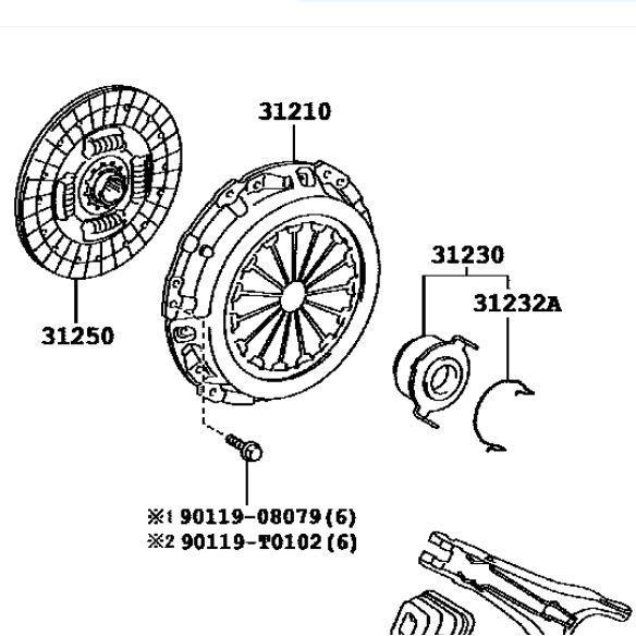 kopling set Toyota Etios mesin 3NR 2013-2017 31210-0D140 31250-0D151 31230-52052