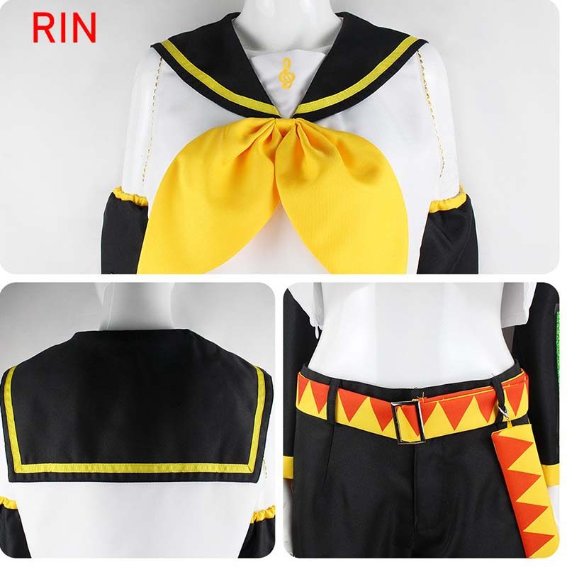 Anime Rin Len Cosplay Costume Len Rin Cosplay Len Costume Kagamine JK Uniform for Comic Con Outfits