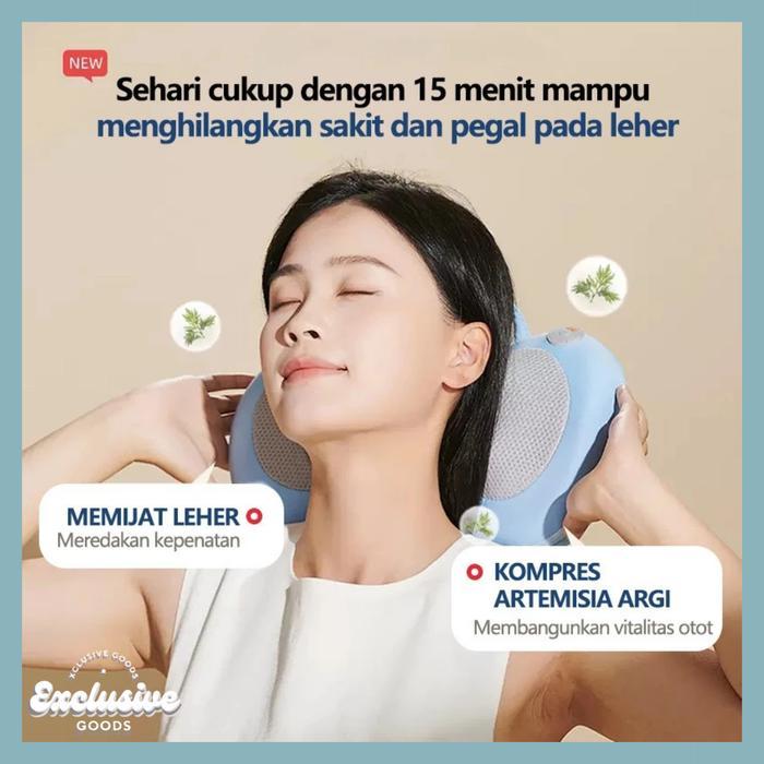[XGoods] Alat Pijat Leher Elektrik - untuk Bahu, Punggung & Pinggang Bantal Pijat Multifungsi