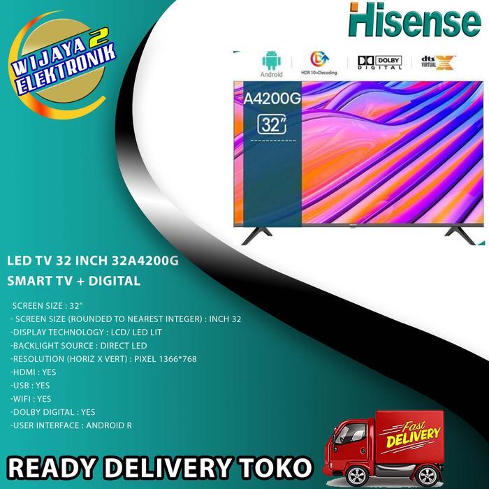 Hisense 32A4200G - TV Led 32" smart tv Garansi Resmi/TV Hisense