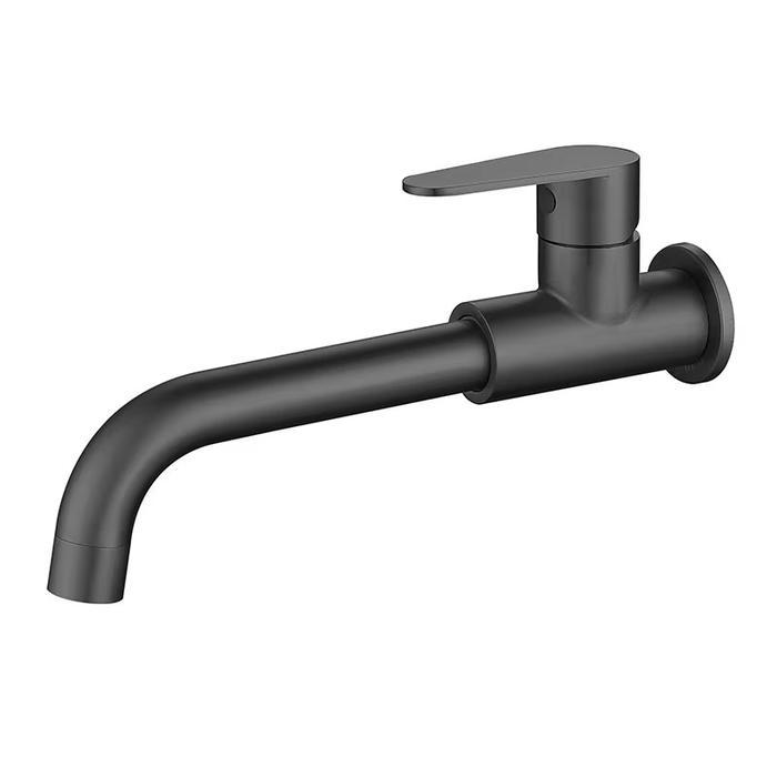 Kran Wudhu Hitam / Stainless / Kran Tembok Panjang Minimalis