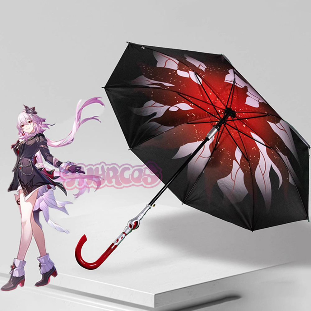 100Cm Honkai Star Rail Evernight March 7Th Cosplay Umbrella Prop Weapons Halloween Christmas Party