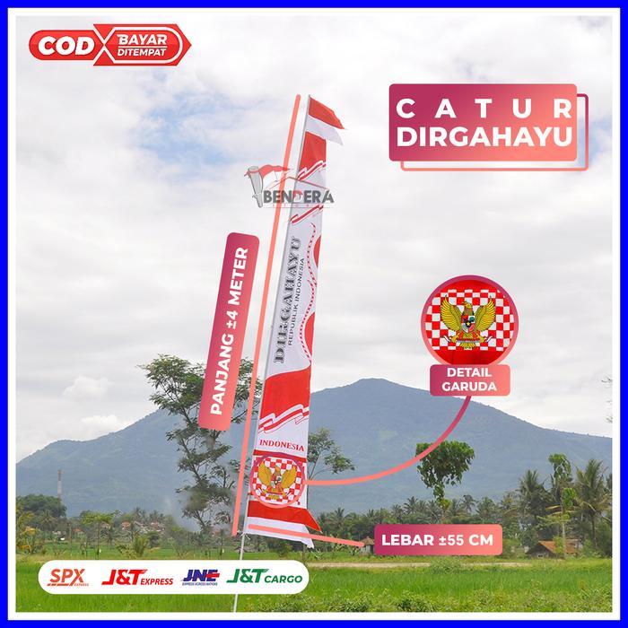 UMBUL UMBUL JUMBO CATUR DIRGAHAYU 4 METER