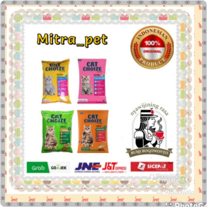 cat choize kitten 1kg / cat choize adult 800gr makanan kucing