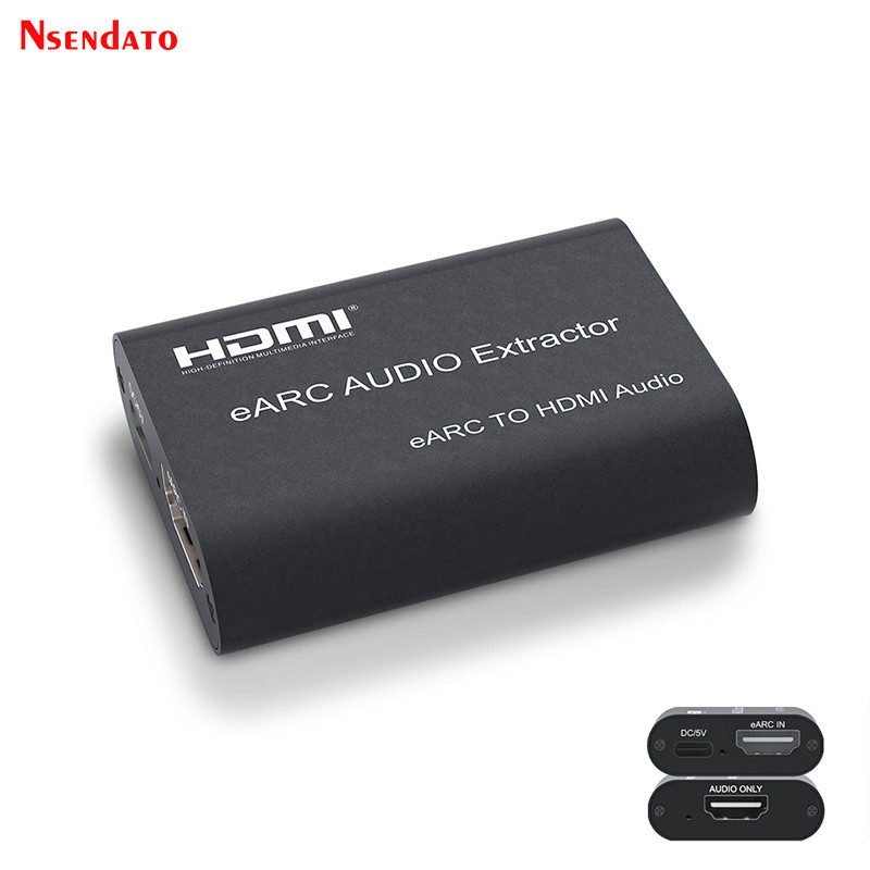 HDMI EARC ARC Audio Extractor Converter Sopport CEC PCM2.0 5.1ch 7.1ch Audio Switch adapter For TV