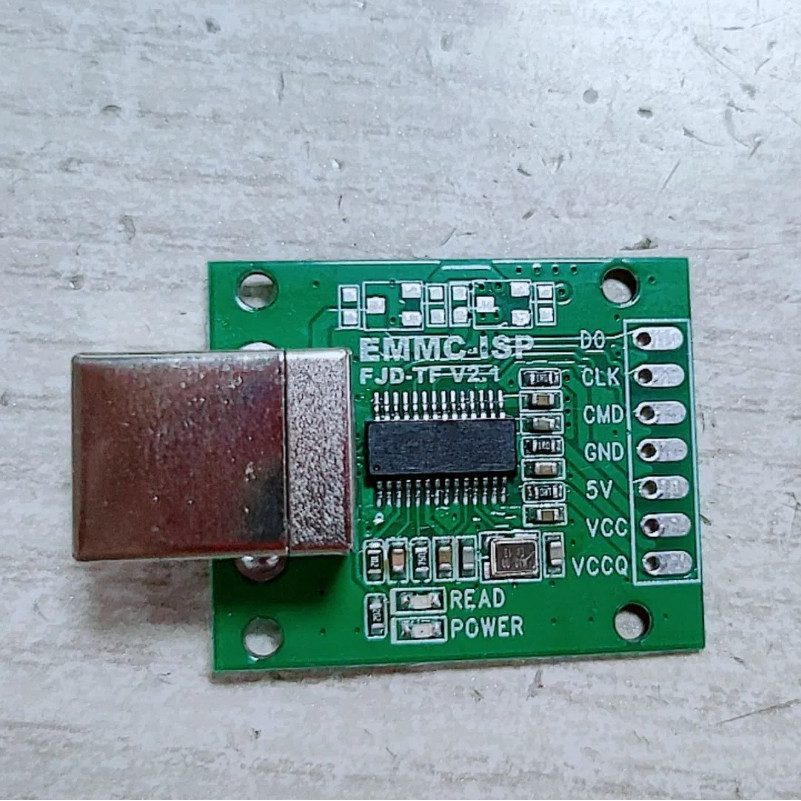 AU6438BS CHIP 3-WIRE EMMC-ISP HIGH-SPEED FLYING WIRE TOOL USB-B TYPE COMPUTER COMMUNICATION