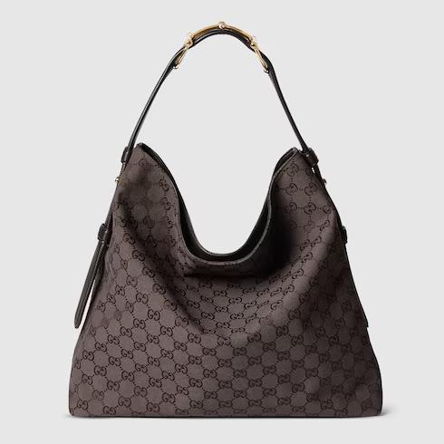 Tas Premium Wanita,Gucci Beatrix large tote bag,gray