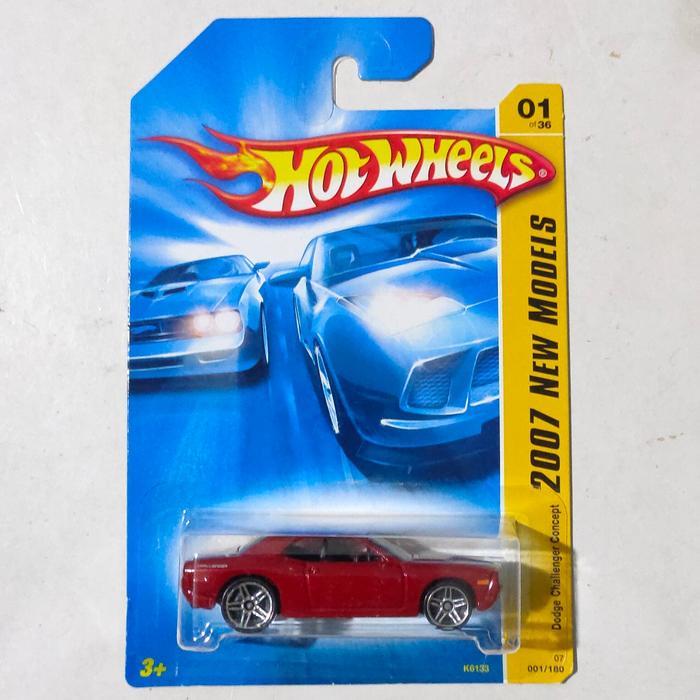 Premium Hotwheels Hot Wheels Dodge Challenger Concept Merah hati 2007 New Models