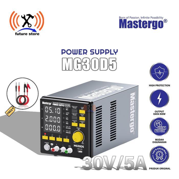MASTERGO MG30D5 PROGRAMMABLE DC POWER SUPPLY REGULATED 30V 5A DIGITAL ORIGINAL - DC POWER SUPPLY