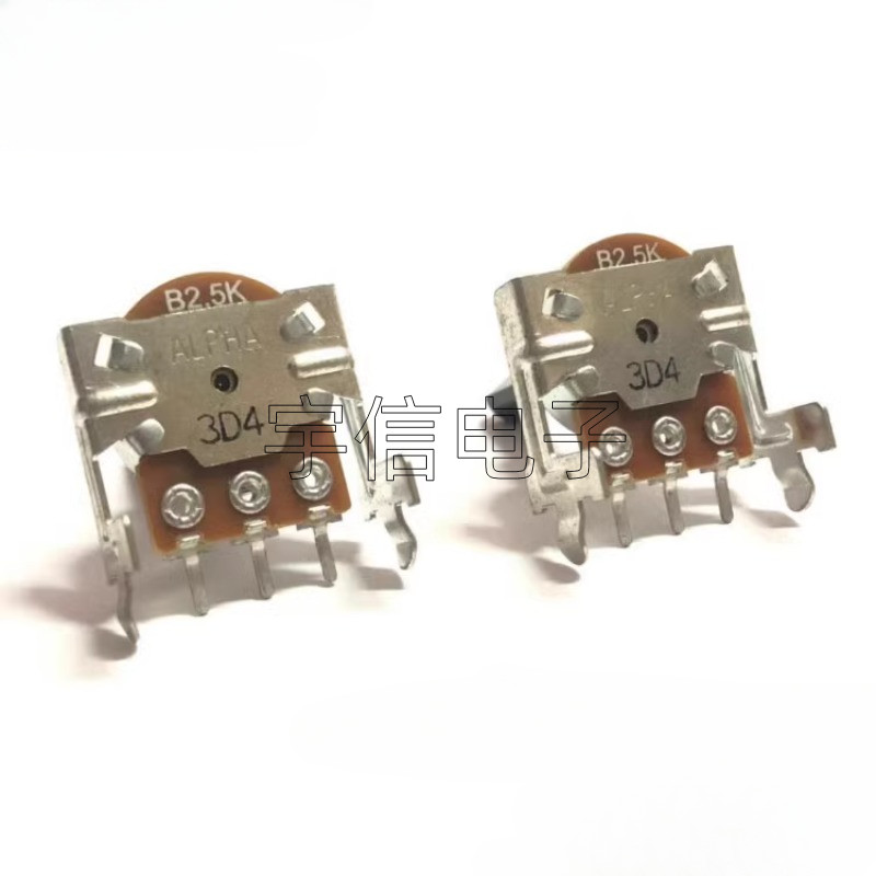2PCS QSC Single-link Potentiometer B2.5K Half Shaft 20MM RMX Audio Power Amplifier Volume Knob