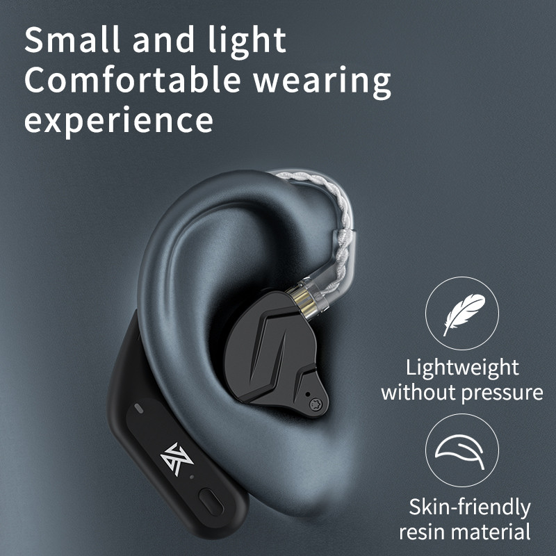 KZ AZ09 HD Bluetooth Wireless Upgrade Cable Earphones Headset Ear Hook With Charging Case For KZ