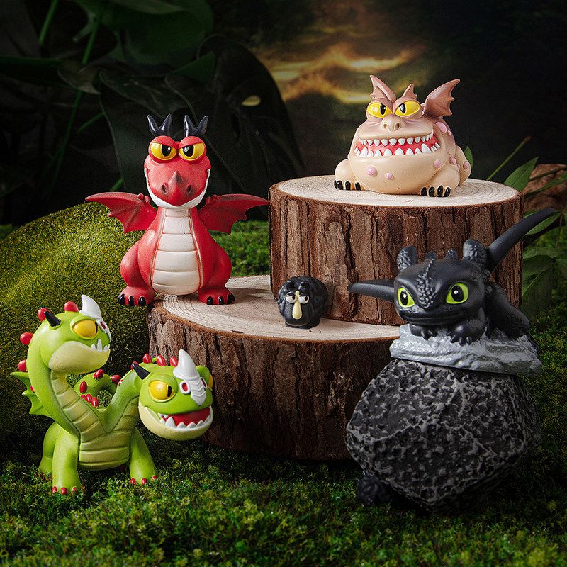 How to Train Your Dragon Toothless Mystery Box Cute Q Version PVC Action Figure Collectible Desktop