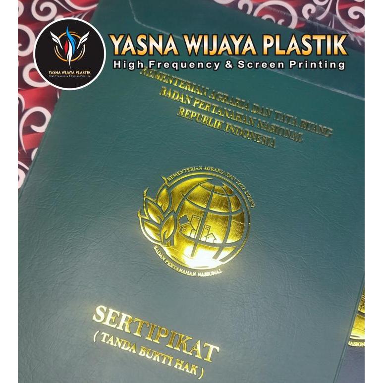 "New" YASNA WIJAYA PLASTIK SAMPUL soft cover F4 SAMPUL SERTIPIKAT ELEKTRONIK BPN map sertifikat