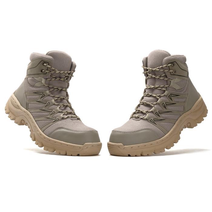 Eiger Summitadventure - Tosin Cream - Sepatu Boot Pria Safety Hiking Gunung Tracking Ujung Besi