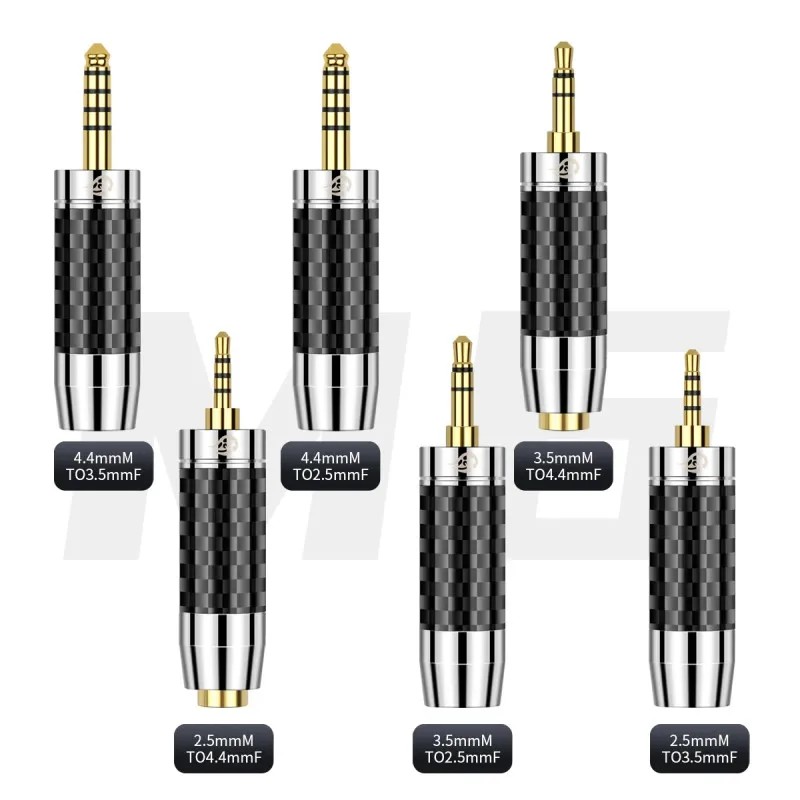 2.5mm 3.5mm 4.4mm Headphone Converter Male To 2.5 3.5 4.4 Female Jack Adapter HiFi Earphone Plug