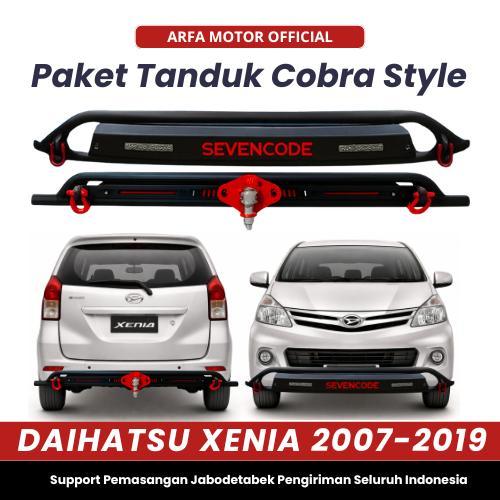 Paket Tanduk Towing Xenia 2007-2019 Car Bumper Guard Cobra Pengaman Pelindung Bemper Depan Belakang