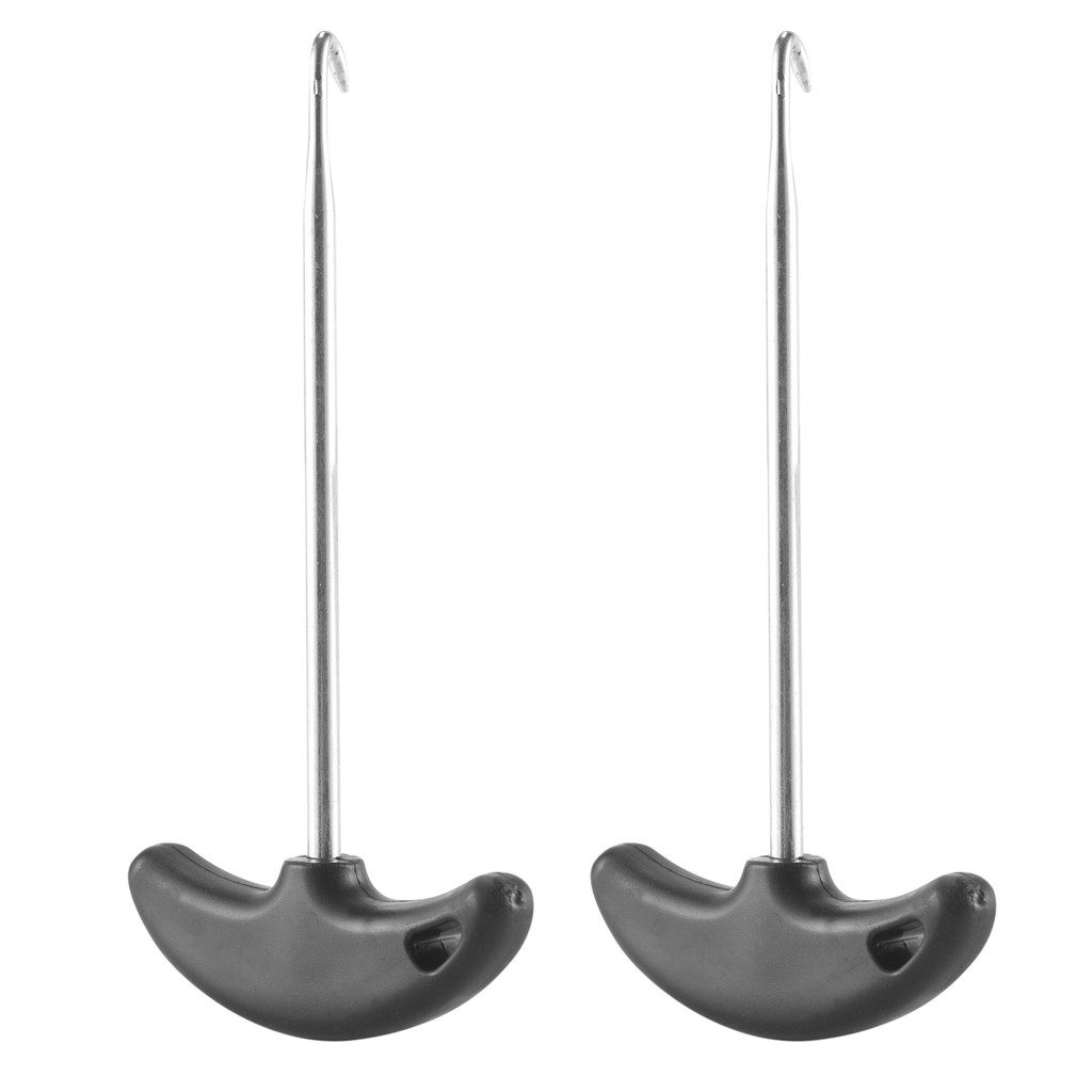 AZ-2Pcs Stainless Steel Hockey Skate Tightener Skate Key Tool Shoe Lace Puller Ice Roller Skate Tool