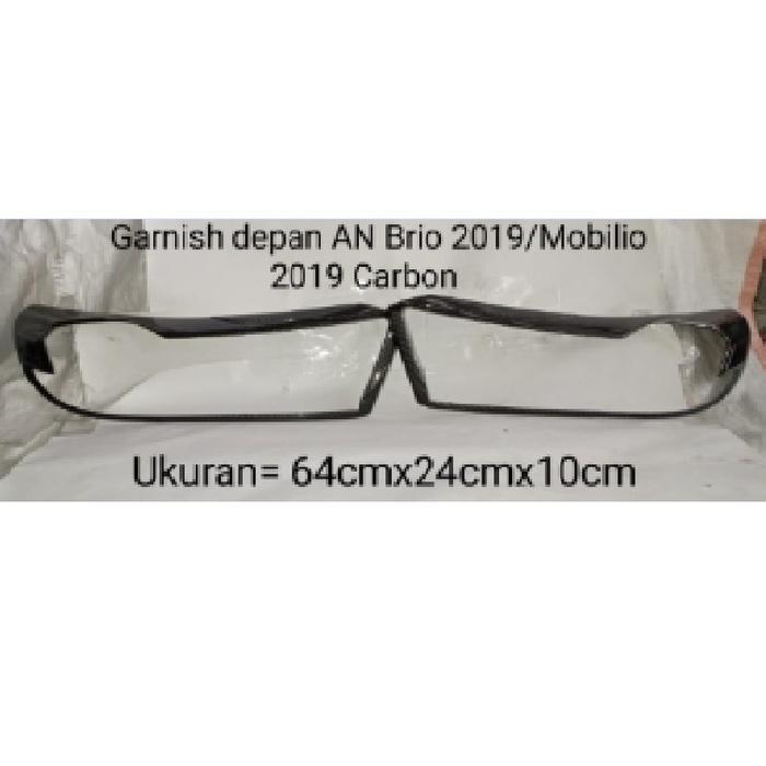 Garnish List Lampu Honda Brio 2019 Carbon/ Garnish List Lampu Depan/ Garnish List Lampu Mobil Asli