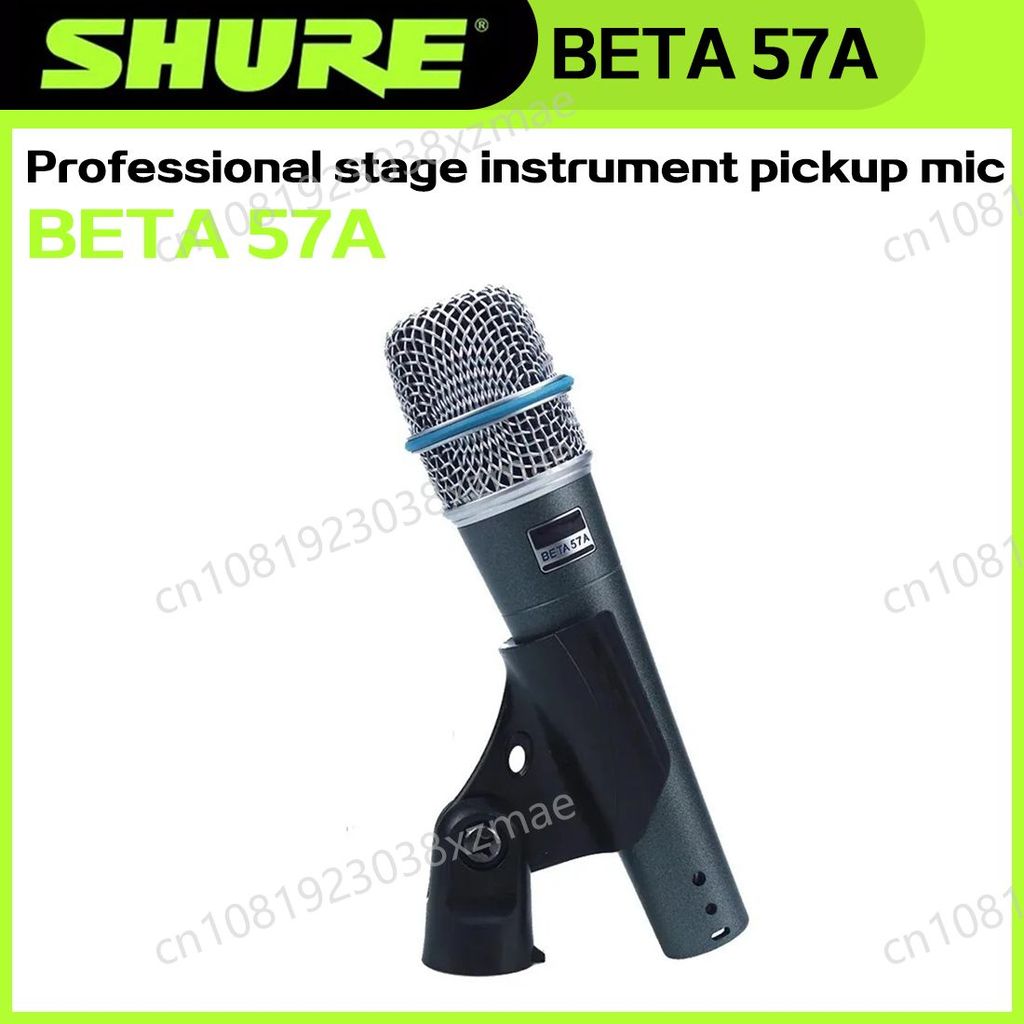 SHURE BETA 57A Wired Microphone Dynamic Cardioid Studio Home Record Handle Mic for Karaoke Music