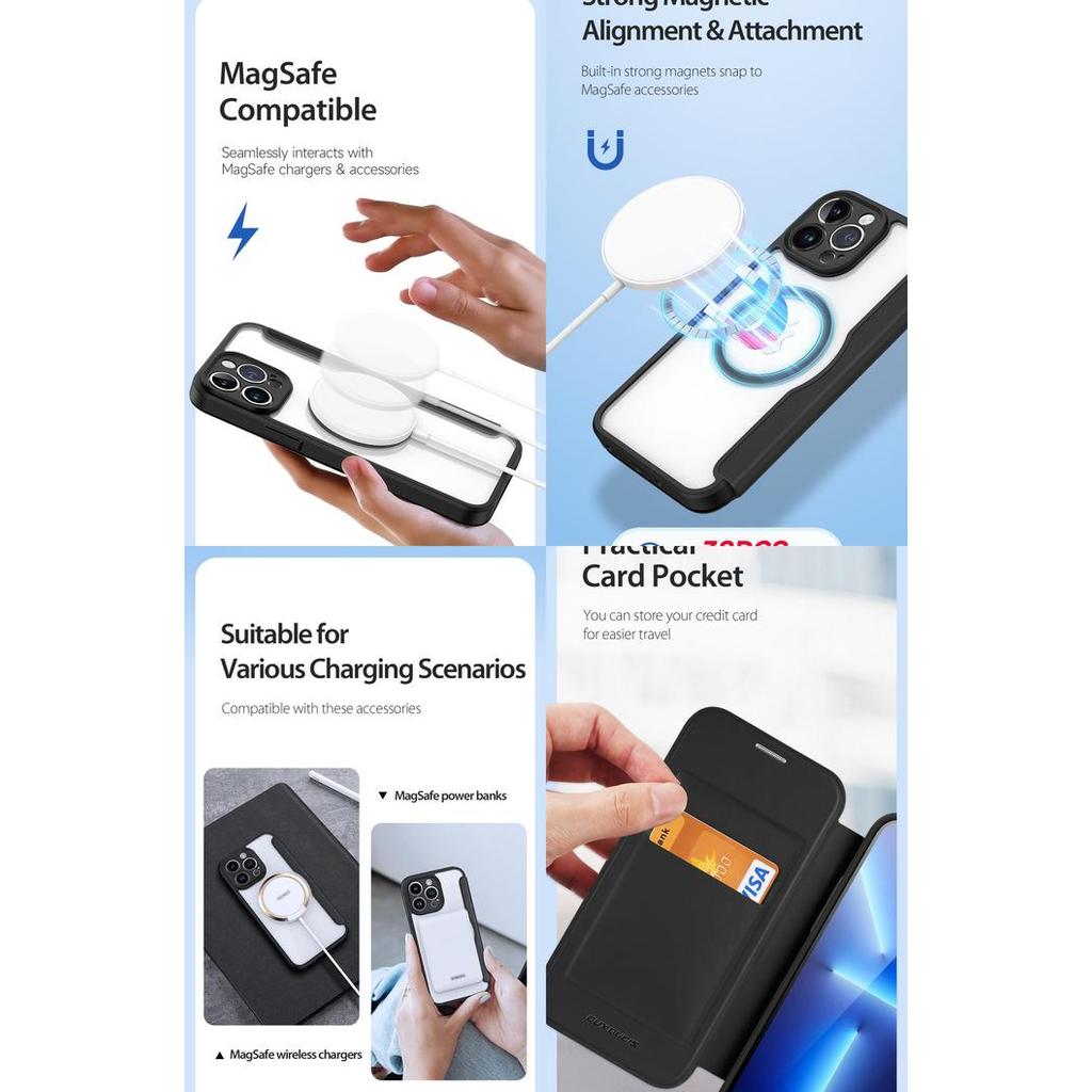 Dux Ducis Flip Cover Case Iphone 13 Pro Max Skin X Pro Iphone 13 Pro Terlaris