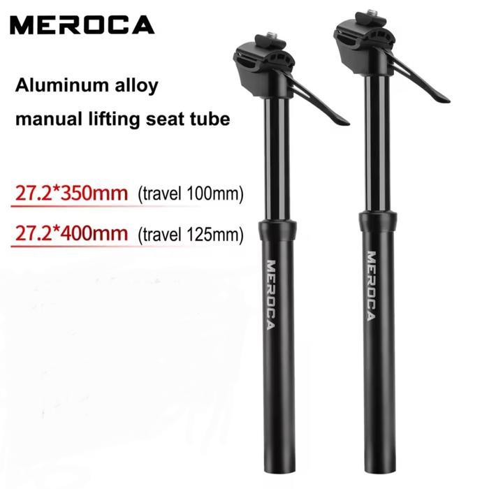 Meroca Dropper Seatpost Size 27.2Mm Hydraulic Hidrolik Seatpost Sepeda Roadbike Mtb