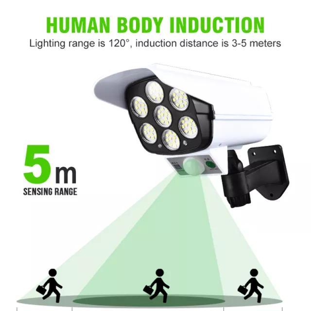 Lampu Sensor Gerak LED Solar Cell Outdoor Lamp CCTV Security lampu