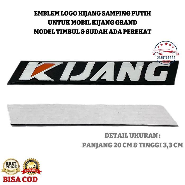 EMBLEM LOGO KIJANG SAMPING PUTIH UNTUK MOBIL KIJANG SUPER BEST QUALITY