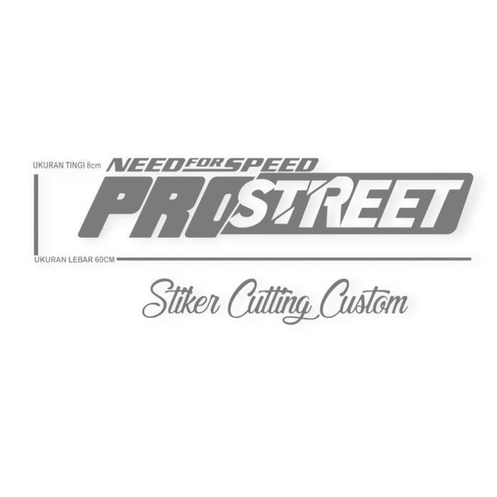 STIKER CUTTING LOGO TIMBUL NEED FOR SPEED PROSTREET BISA CUSTOM BUAT KACA MOBIL CAR ASLI