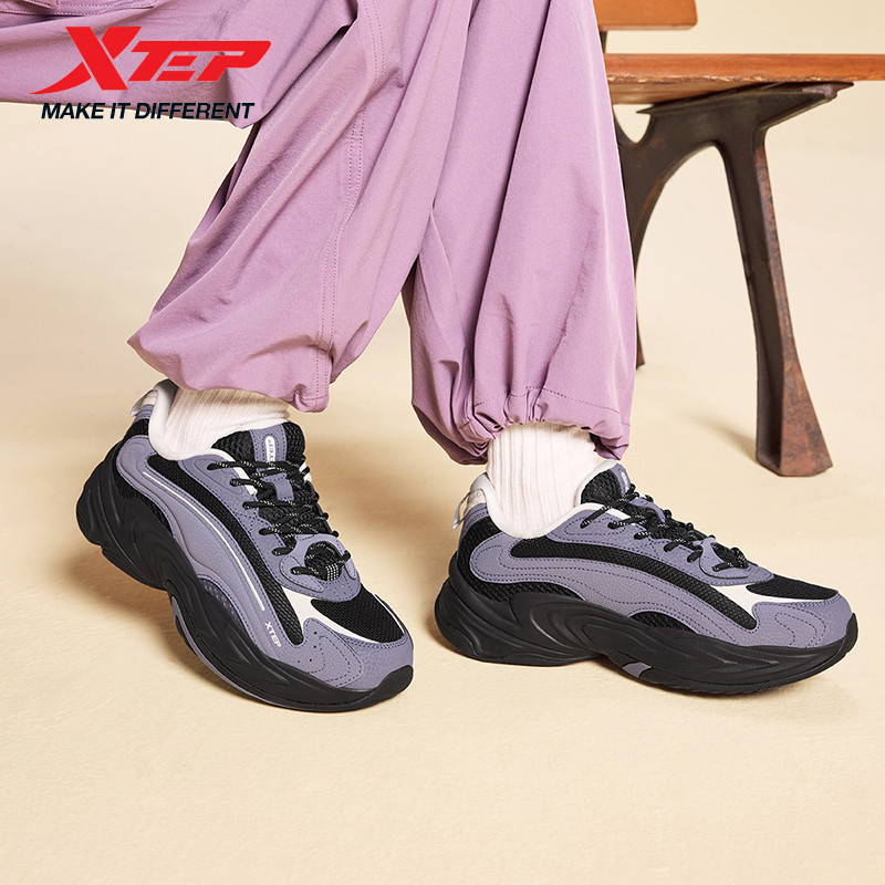 Xtep Casual Shoes For Women Street Style Support Lightweight Leisure Cushioning Outdoor Soft