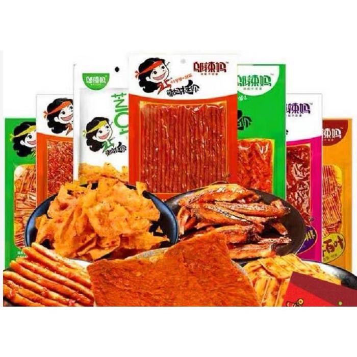 [Halal][100G] Wulama Latiao/Gemilan Snack Viral/ Vegetarian/La Tiao/Latiao/Snack Latiao Wulama Strip