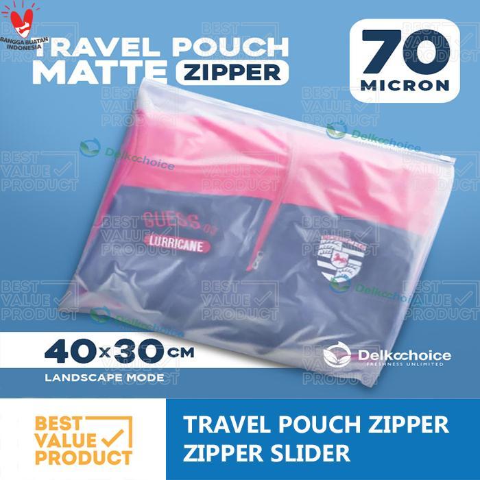 "New" (PACK) zipper pouch bag 40 x 30 travel pouch storage zipper slider 40x30