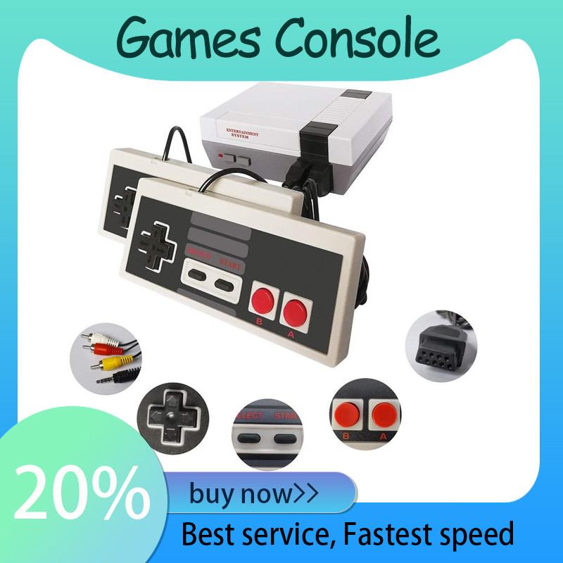 Original New AV/HDMI NES Mini Classic Edition Retro Video Games Console with 2 Controllers Built-in