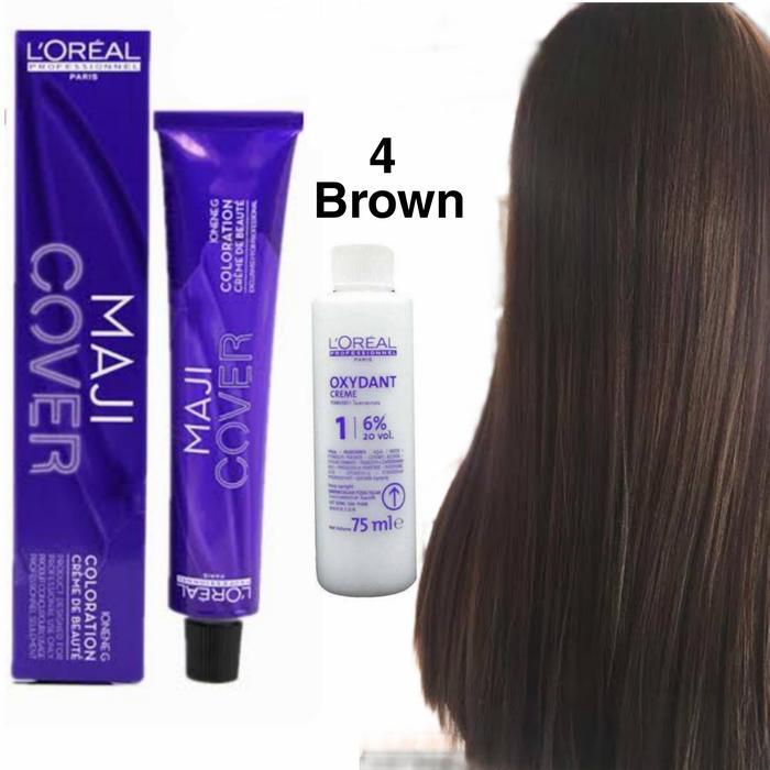 Loreal Majirel 4 brown / pewarna rambut / hair color
