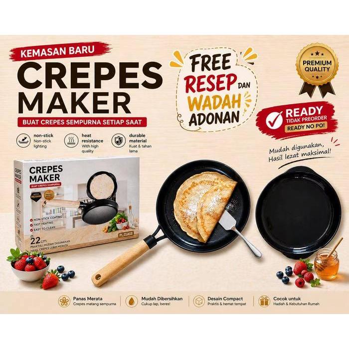 Bolde Store - - Cetakan Kulit Lumpia Risol Kue Crepes Galaxy Creper Teflon Teplon Panacook Anti