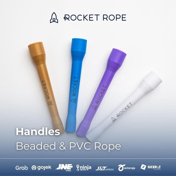 Happyfit - [Rocket Rope] Jump Rope Handle 1Pc 2Pcs 1Pair Beaded Jump Rope Short Handle Beads