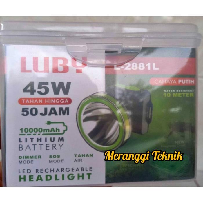 Reaadyyy Headlight Senter Kepala Luby 45 Watt