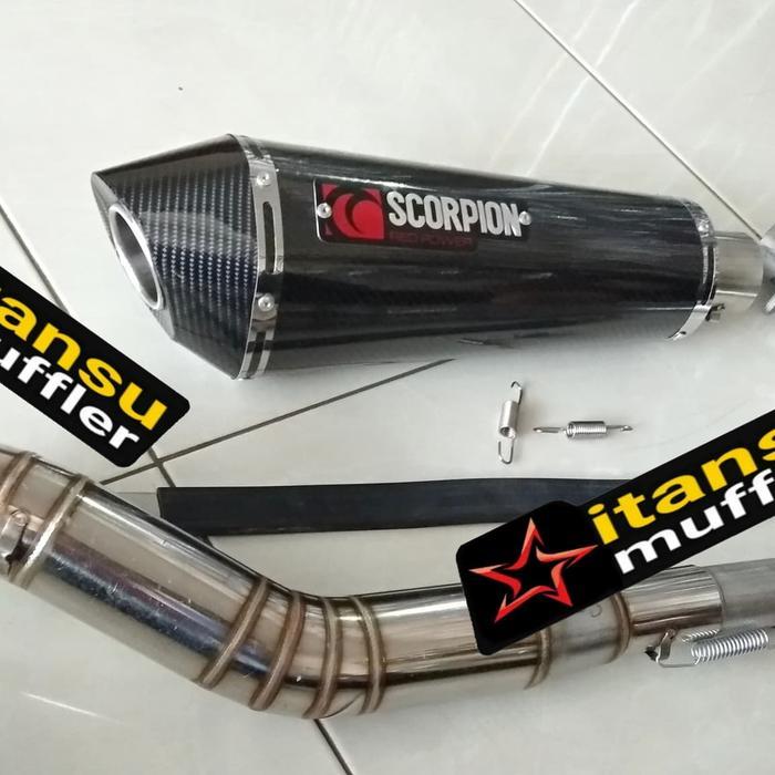 Knalpot Racing Scorpion Red For Honda Cbr150R Facelift