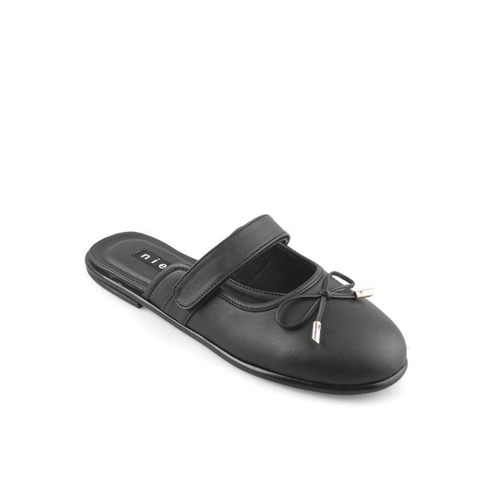 Niel Sepatu Sandal Mules Flats Wanita Pela