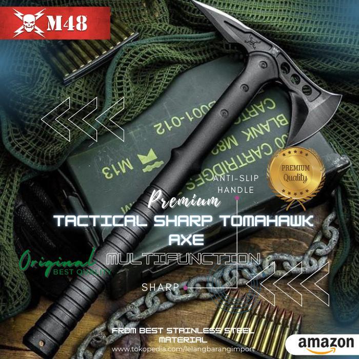 Set Premium Kapak Tomahawk Dual-Blade Tactical Outdoor Stainless Steel