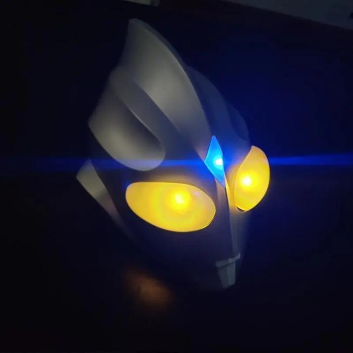 Topeng Helm Ultraman Tiga Mainan Topeng Ultraman Tiga Tactile Switch Untuk Cosplay