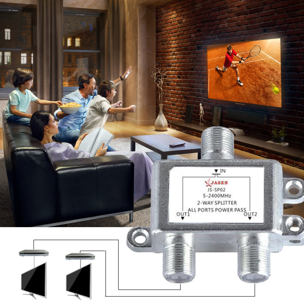 2/3/4 Way TV Antenna Satellite Splitter TV Splitter Distributor Coaxial Cable Antenna Cable TV
