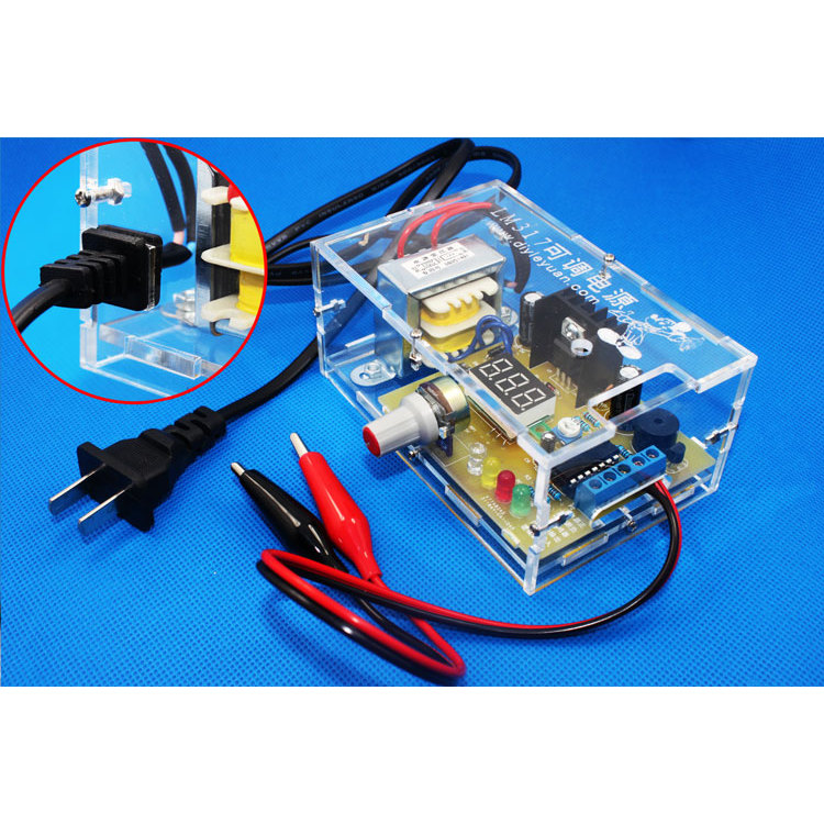 Adjustable voltage stabilized power supply board Kit Electronic DIY