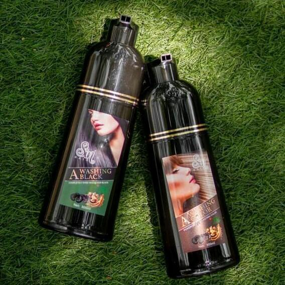 Sin hair shampo pewarna rambut asli original