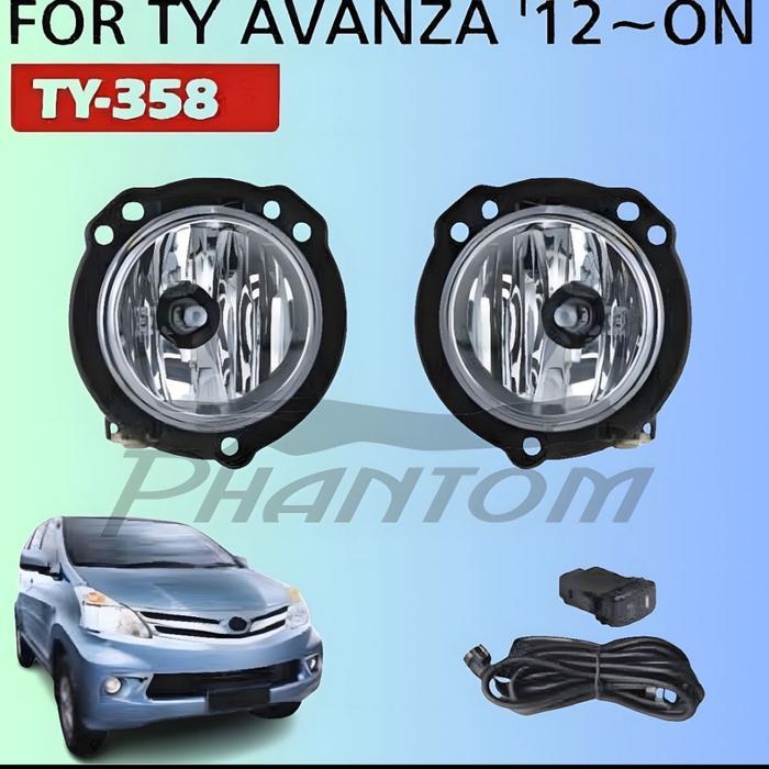 FOG LAMP FOGLAMP LAMPU KABUT LED DRL TY-358 ALL NEW AVANZA 2012 TERBATAS