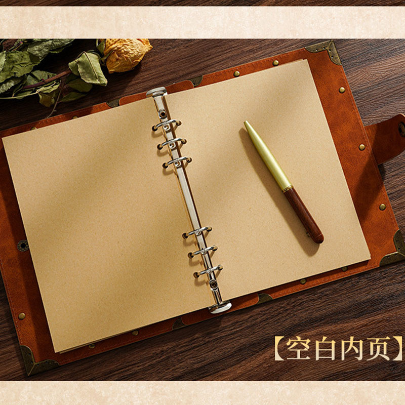 2025 Retro Magical Diary - Thick A5 Loose-Leaf Academy Journal, High-Value Aesthetic Notebook